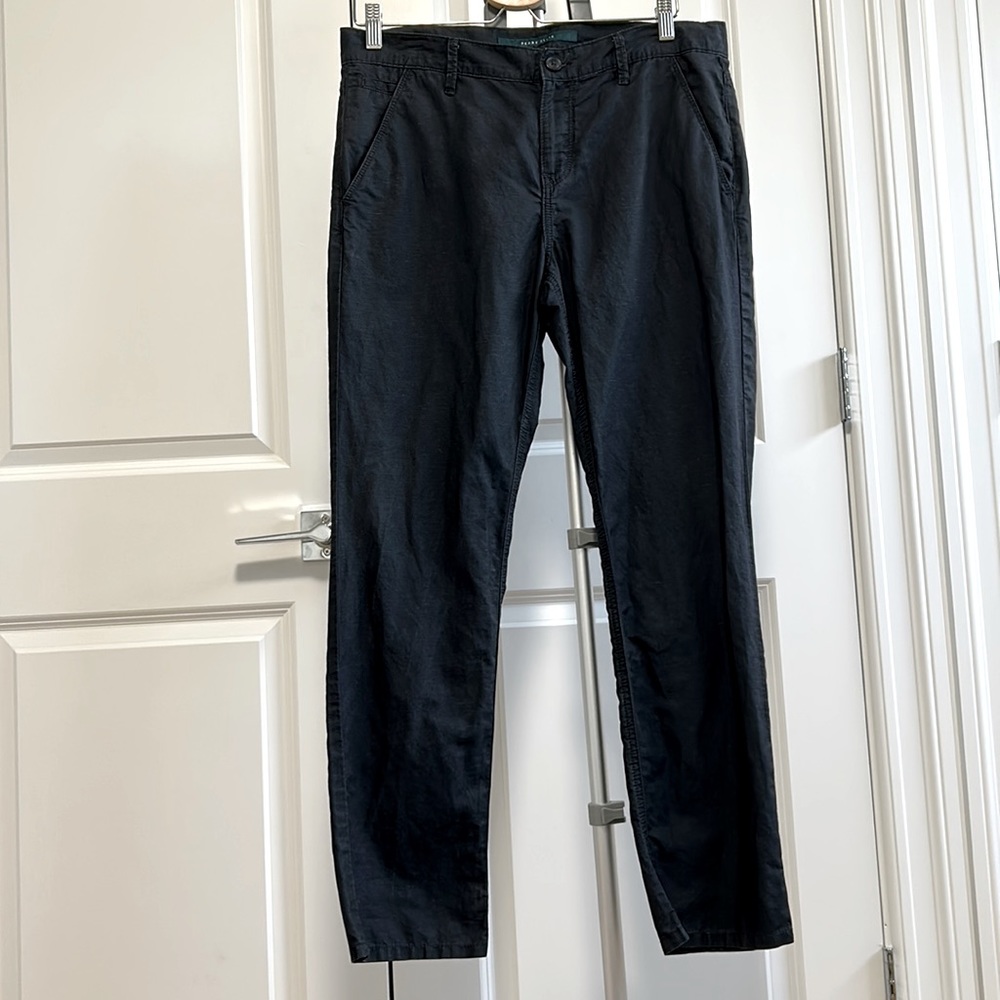 Perry Ellis Dark Gray Pants Cotton/Linen